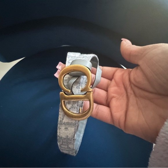 Dior Gold Buckle Silver Belt - Picture 3 of 3